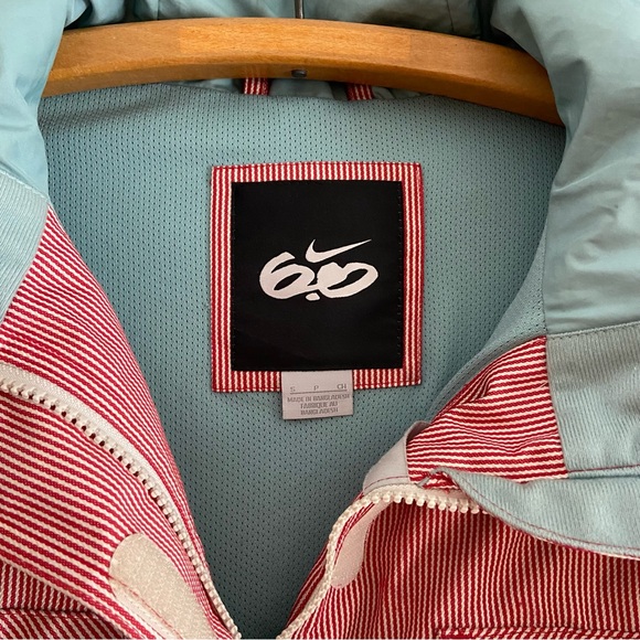 Nike 6.0 Red & White Striped Snowboard Winter Jacket Women’s Size Small - Picture 2 of 10